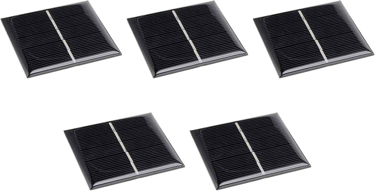 DMiotech 5個 2.5V 120mA 59.8mm x 59.8mm ミニ太陽電池セル DIY 電力プロジェクト用