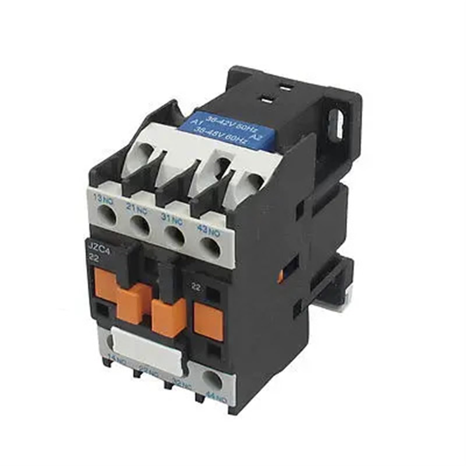 Contactor de CA con bobina versátil de 36-48 V, 20 A y contactos auxiliares duales 2