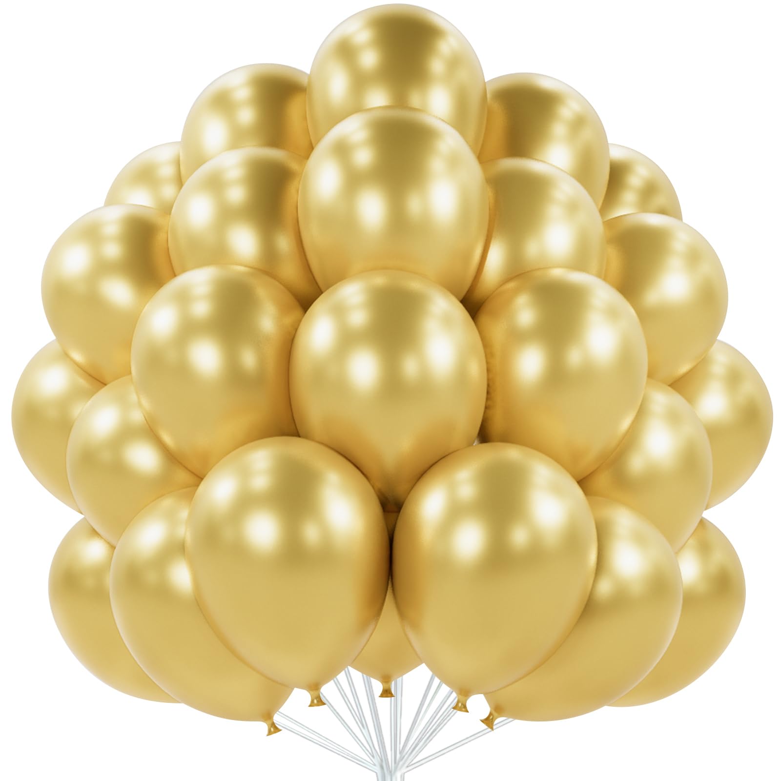 BALLONバロンNo9Galaxy2021SILVER GOLD NEBULA Amazon.com: PartyWoo Metallic Gold Balloons 50pcs 12 Inch Chrome