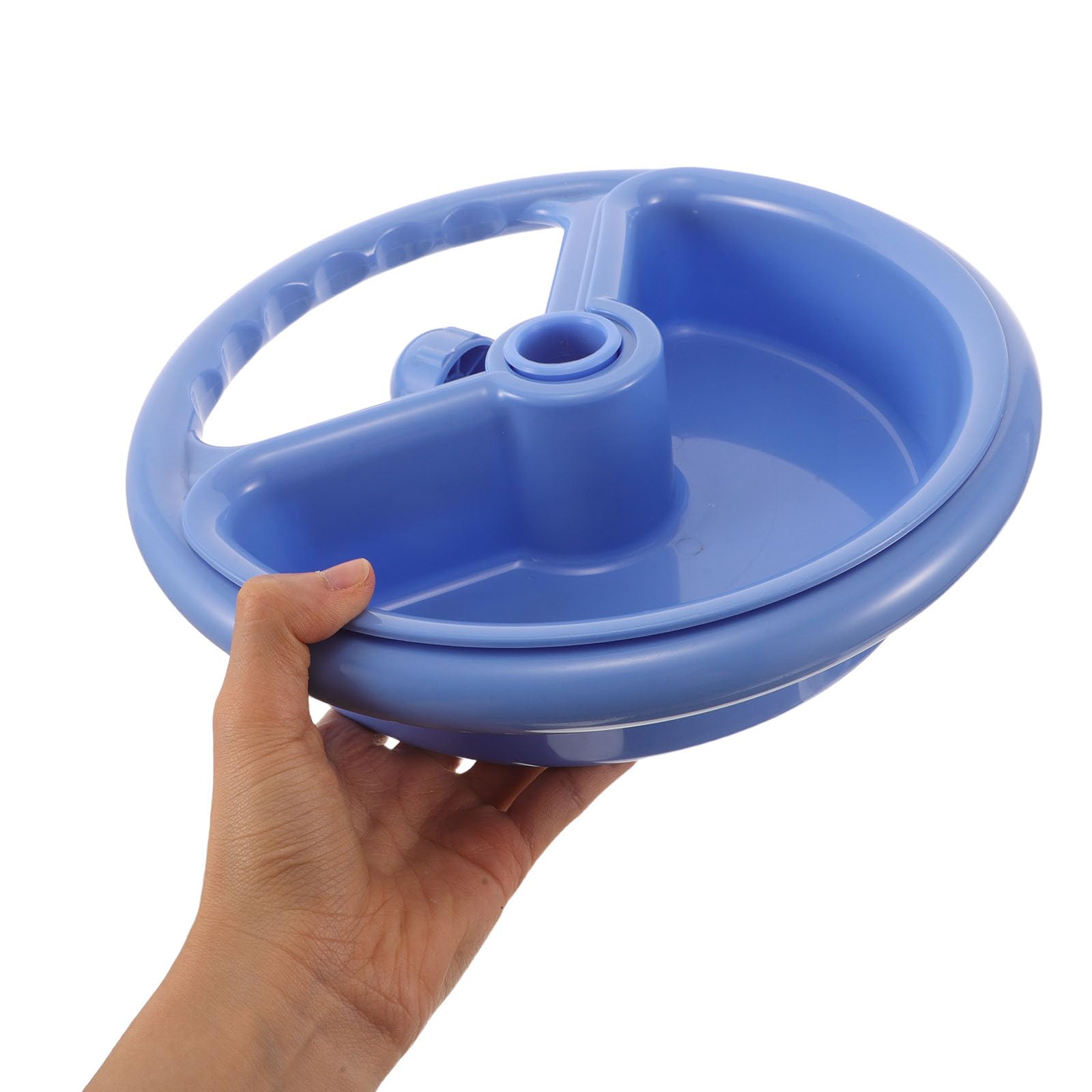 YARNOW Plato de almacenamiento redondo para soporte de goteo, bandeja azul | Accesorios para soporte de goteo, bandeja de almacenamiento para soporte de suero intravenoso, bandeja portátil para goteo