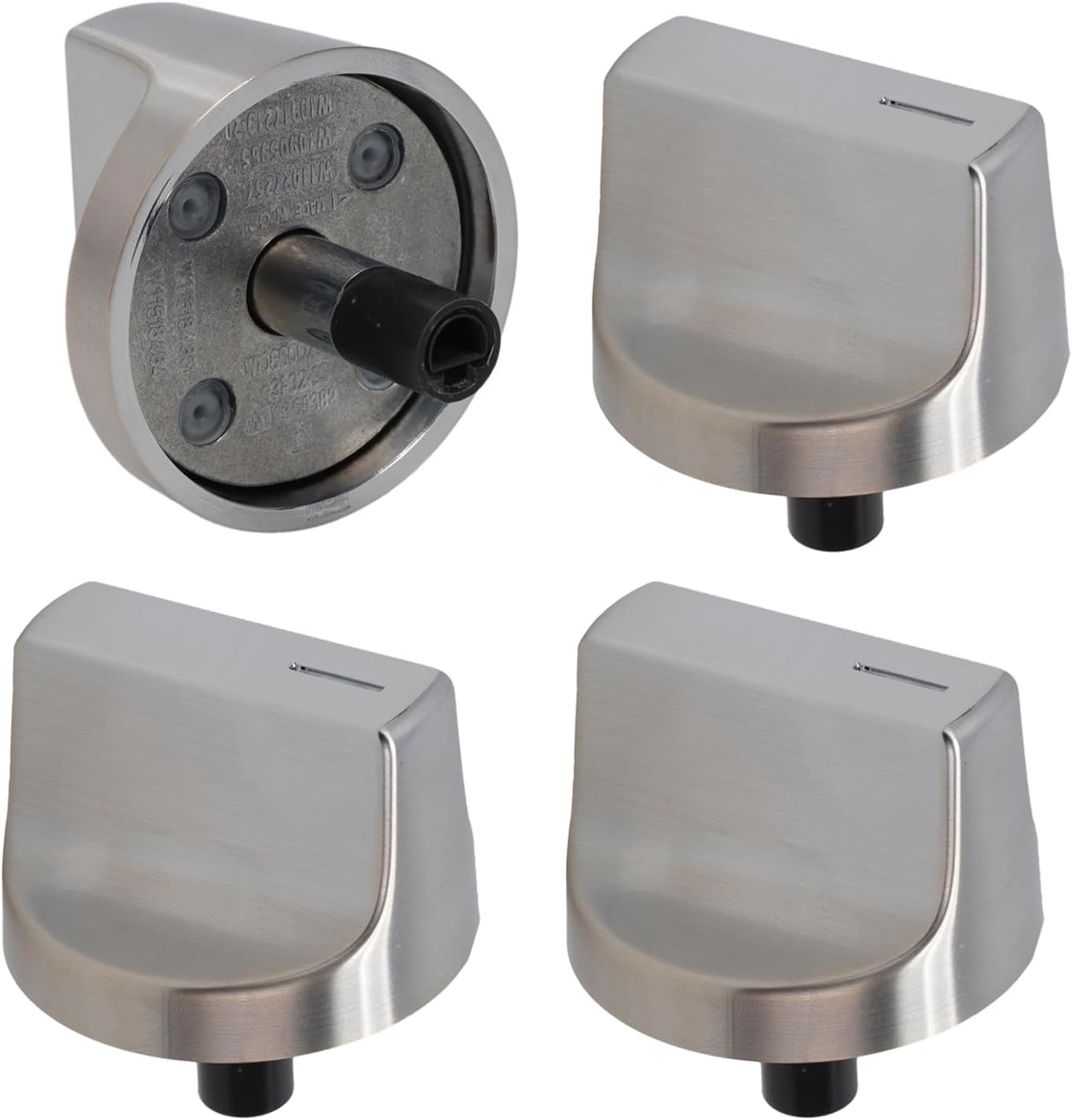 Eagles W11517334 Stove Knobs Replacement Compatible with Whirlpool Gas Range Burner Control Knobs Stove Top Knobs, Parts 4962305 W10850033 W11122869 W11458842(4PCS)