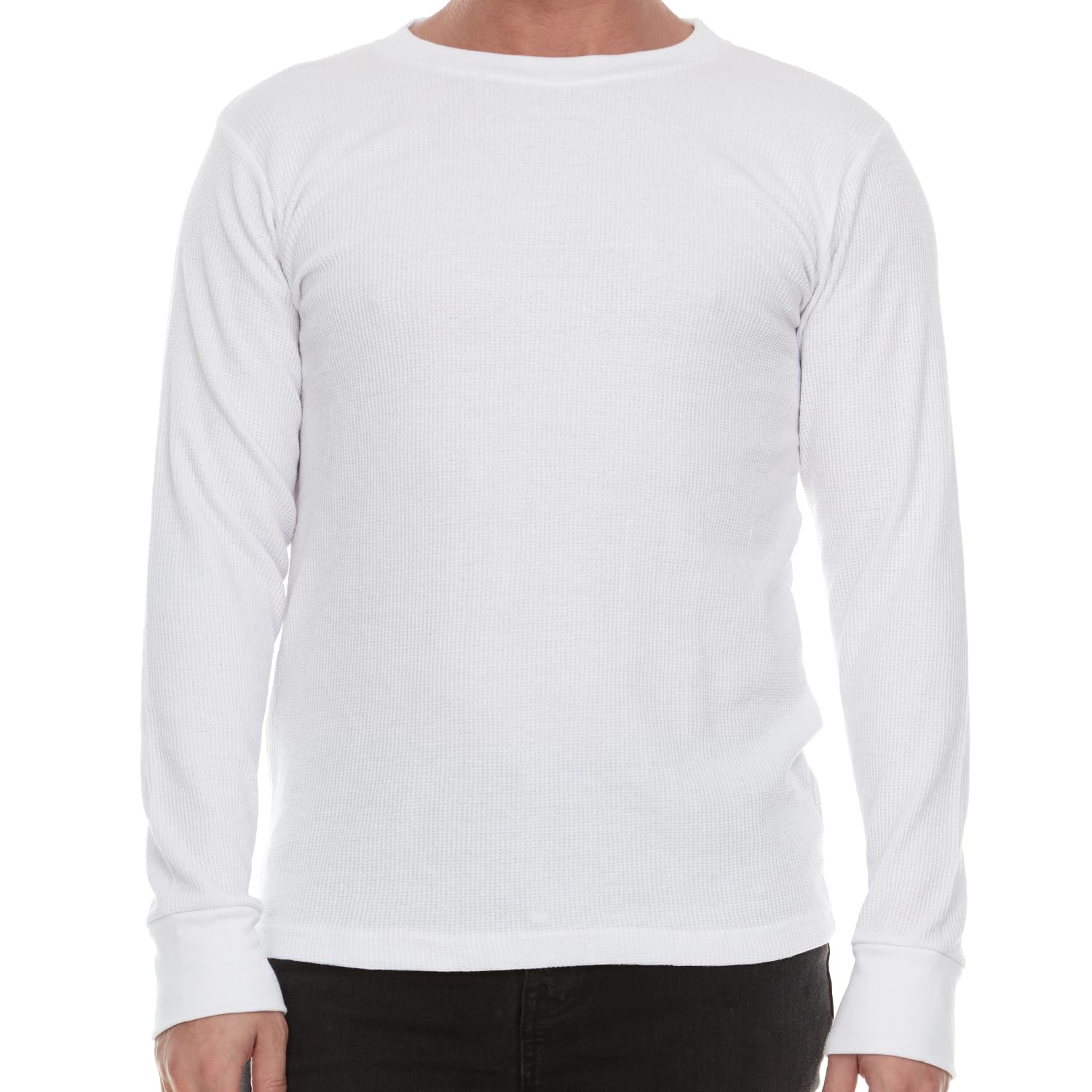 JMR Men’s Heavyweight Waffle Thermal Shirt - 100% Cotton Long Sleeve - Wear as Base Layer or Standalone - Warm & Breathable