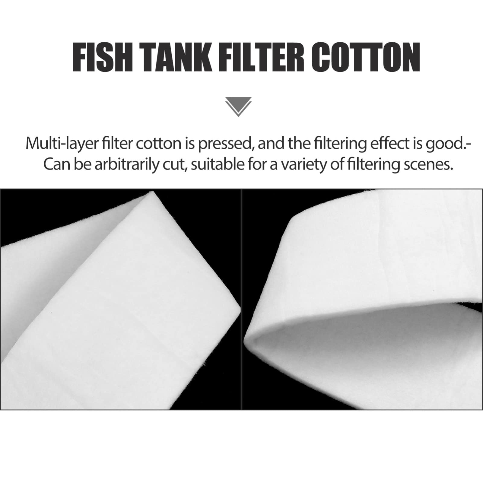 Aquarium Filterwattepad, 50x30 Cm, Wiederverwendbar – Robuste Baumwolle Für Klare Wasserqualität & Gesunde Fische