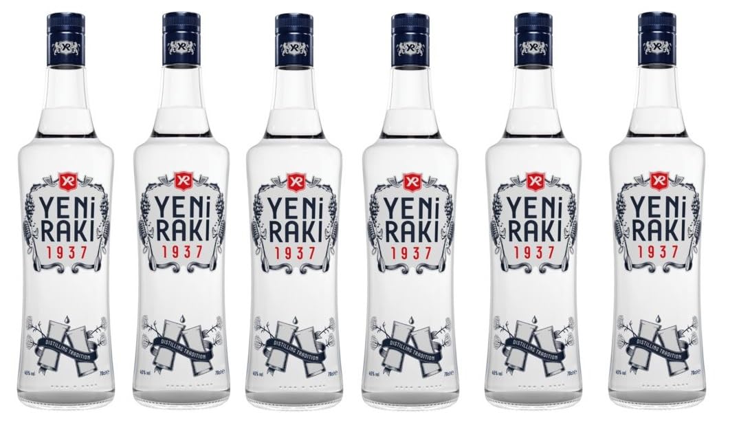 6 Flaschen Yeni Raki Türkei a 0,7l 45% Vol. Anisschnaps