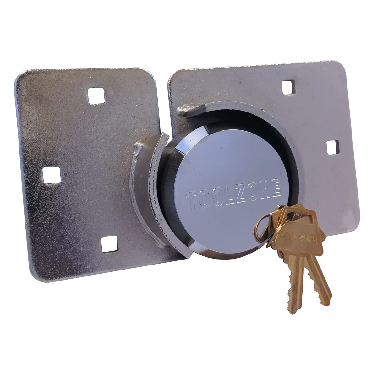 Trade Quality Heavy Duty Round Padlock and Hasp 73mm LK107