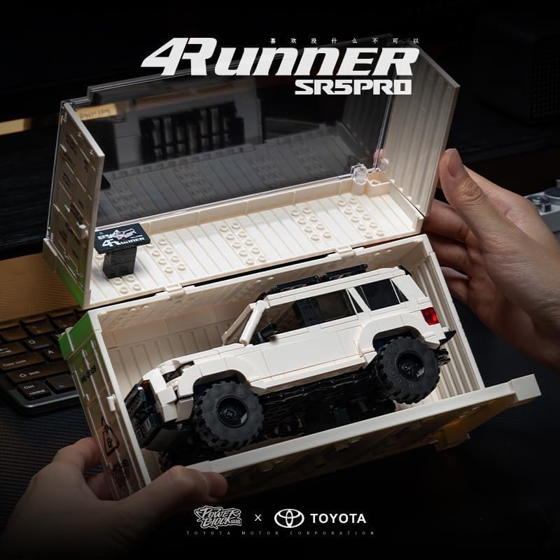 Toyota 4Runner SR5PRO model stored inside its open display container