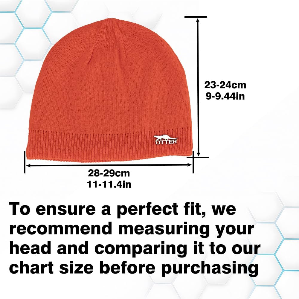 100% Waterproof Windproof Beanie Hat - Fleece Lined Skull Cap for Men & Women Warm Winter Knit Cap for Hiking, Skiing. - Image 2