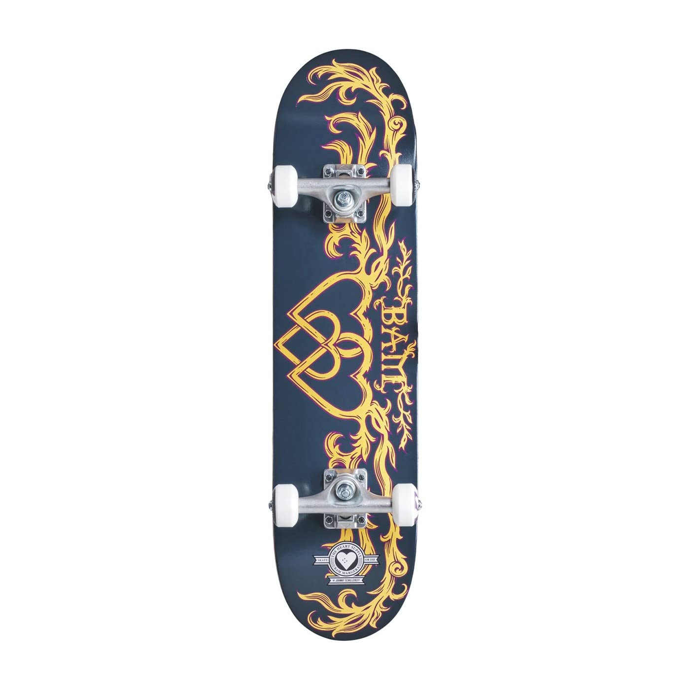 Skateboard Complet pour Adulte Heart Supply Bam Margera Pro Bleu 8"