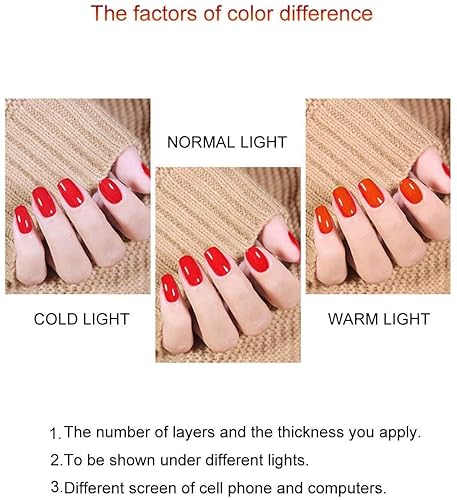 Miniatura 5 de Vishine Esmalte de uñas de gel de 0.5 onzas líquidas, esmalte de gel semipermanente con LED UV, arte de uñas de larga duración, salón de belleza,