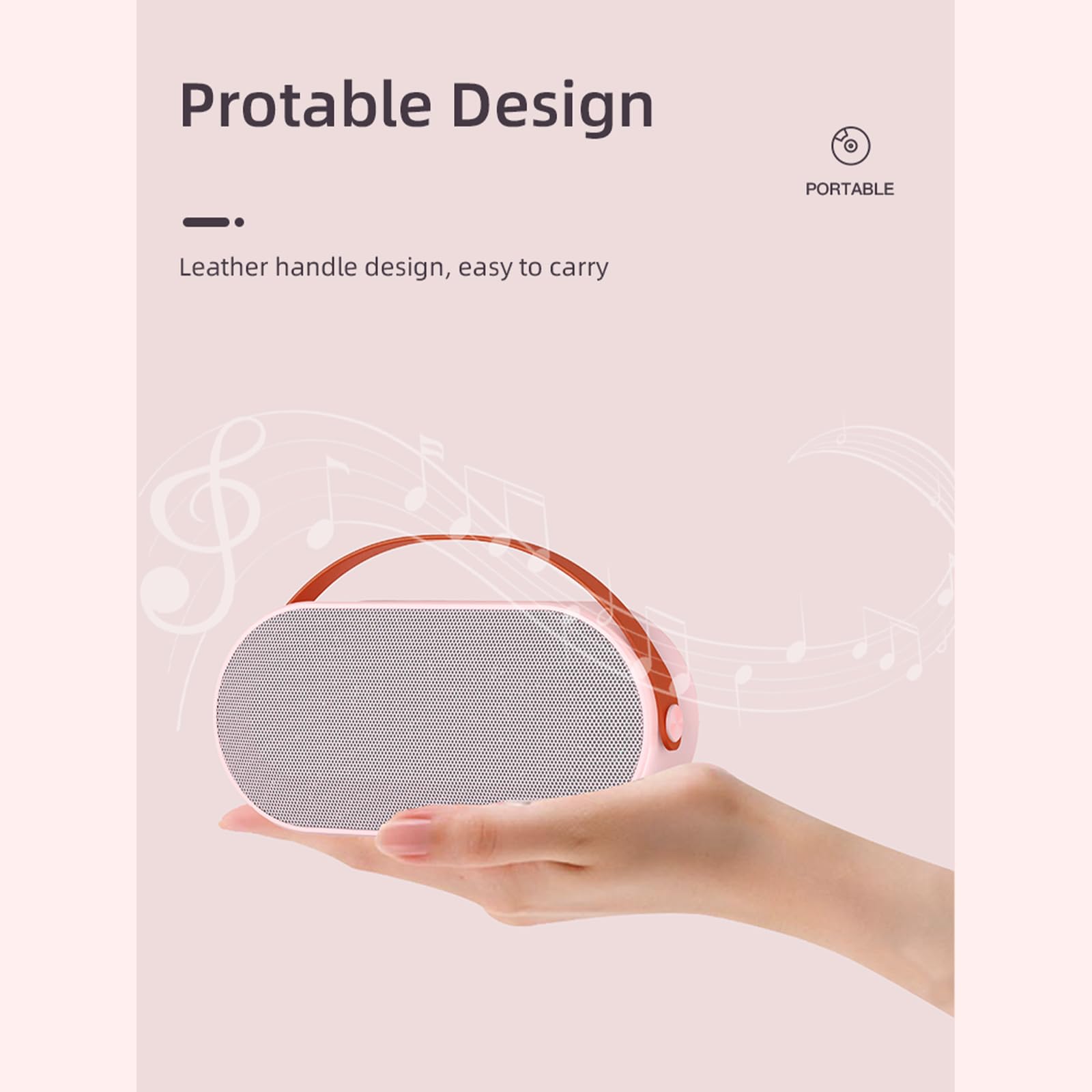 BT - Macchina per karaoke con microfoni wireless e effetto luminoso abbagliante, per adulti e bambini, per feste in casa