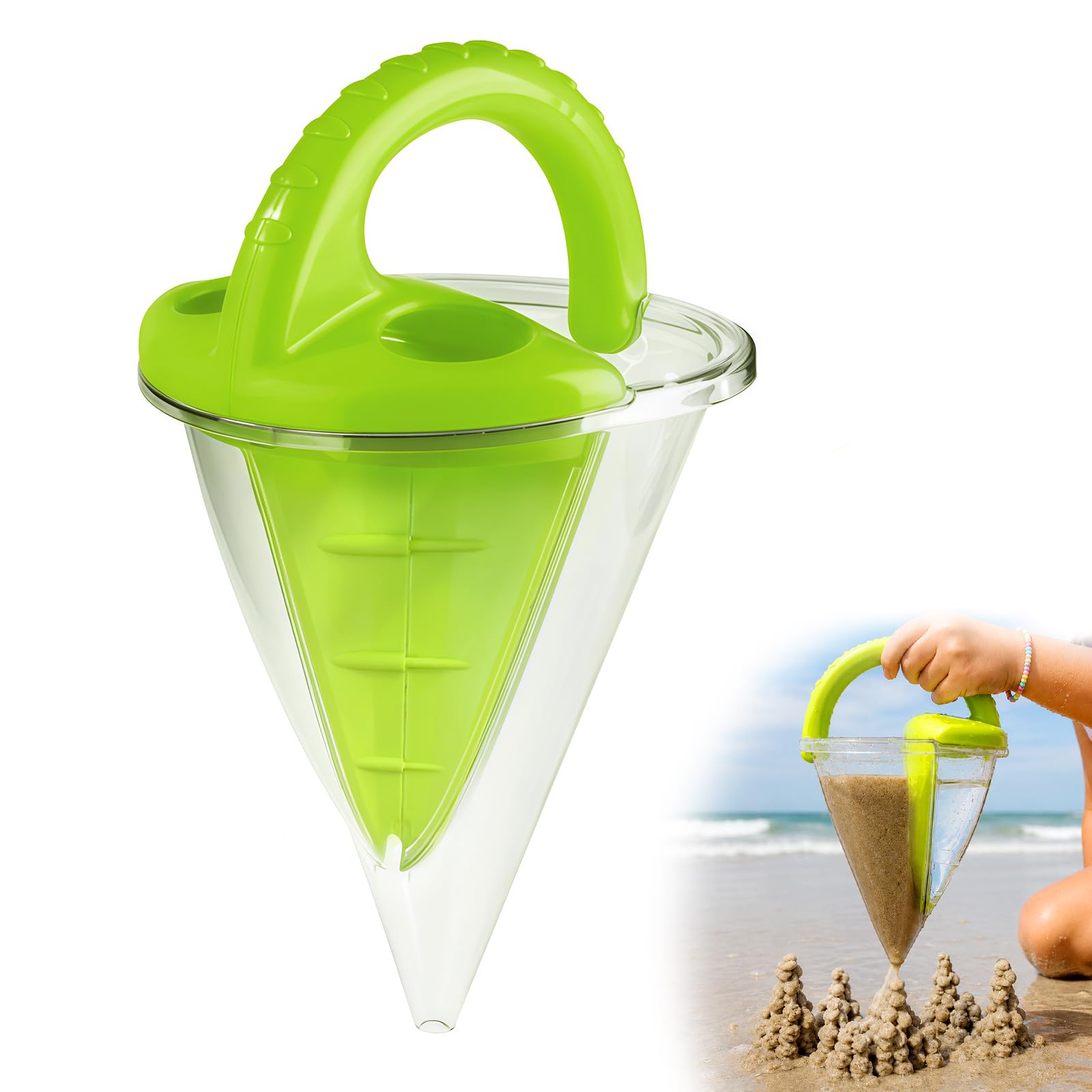 Sand Funnel Beach Toy Spilling Sifting Tool for Sand Castle Building