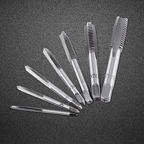 7pc Gewindebohrer Set Metrischer Gewindeschneider Stahlgewindebohrer M3, M4, M5, M6, M8, M10, M12