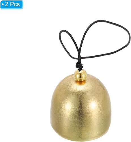 Miniatura 3 de PATIKIL 2 carillones de viento, campanas colgantes, campanas de templo, campanas retro para colgar al aire libre, metal chino, campanas de viento