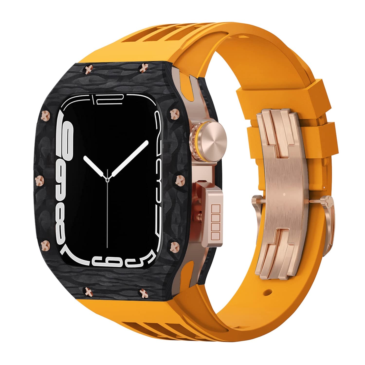 Protéger Apple Watch 45mm contre les chocs avec un boîtier carbone résistant - 8