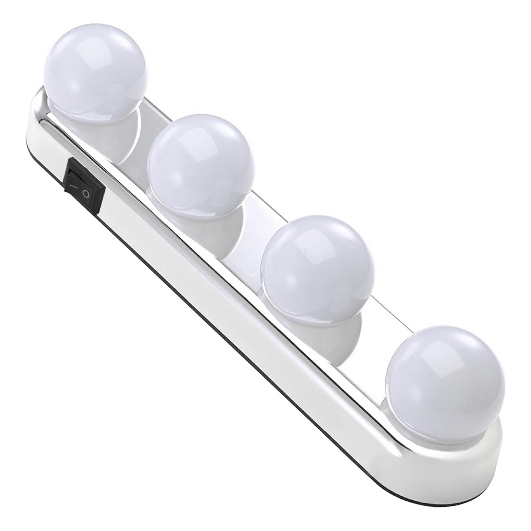 Geezy Led Makeup Mirror Lights Strip For Vanity Bathroom Hollywood Cordless Stick-On from B&Q
