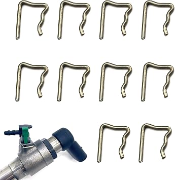 10Pcs Injector Clips,Injectors Leak Off Pipe Clips for Diesel Fuel | Common Rail Injector Leak Off Retaining Clips,Fit Ford Peugeot Citroen Renault Volkswagen