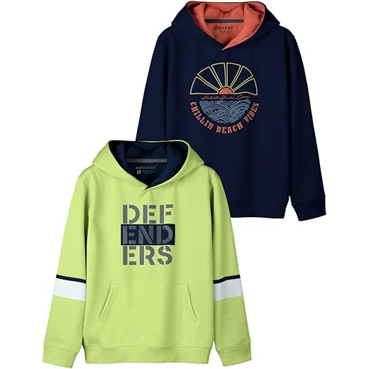 HELLCAT Printed Cotton Blend Hoodie Pack of 2