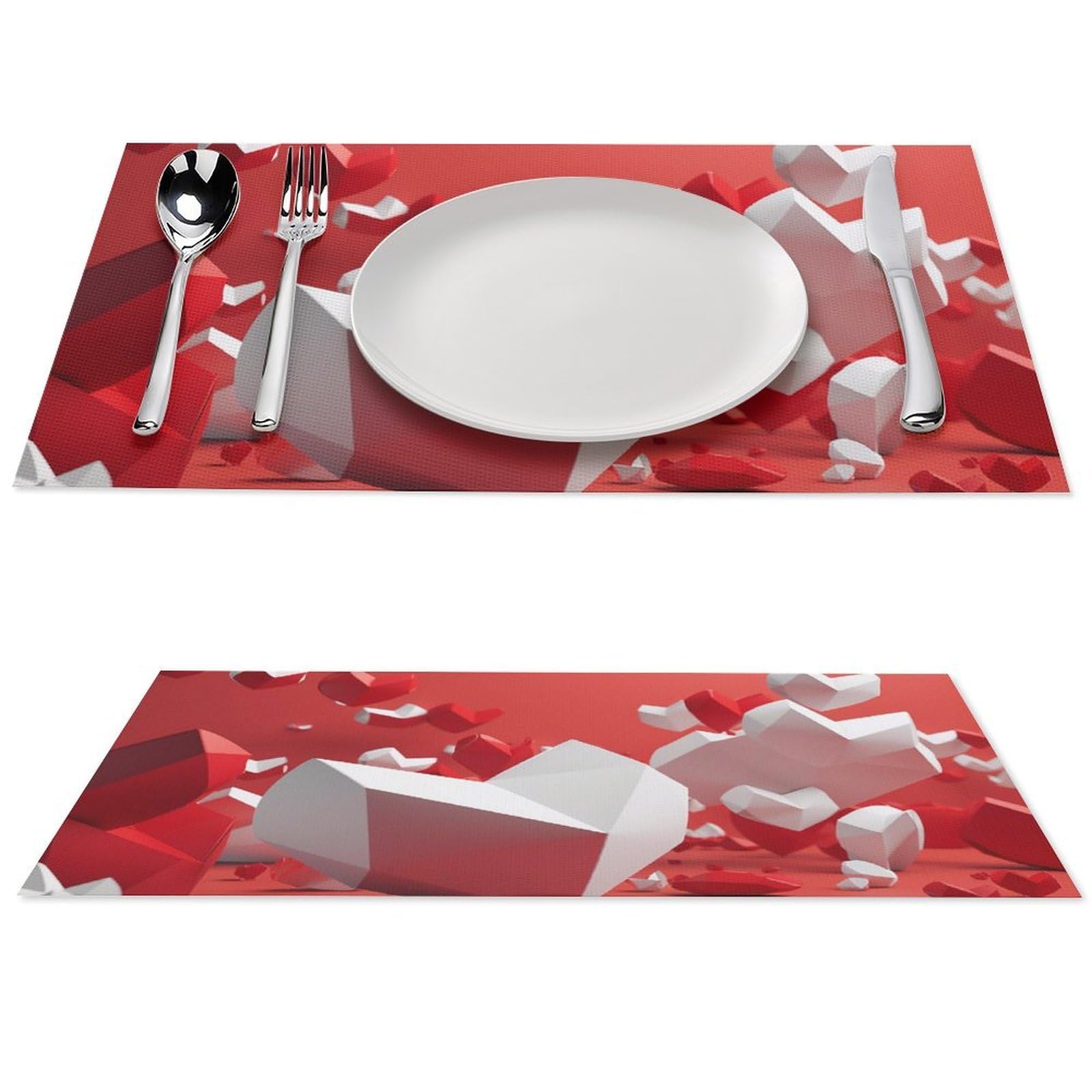 Sets de table antidérapants et lavables en PVC : Dites adieu aux taches sur votre table de salle à manger