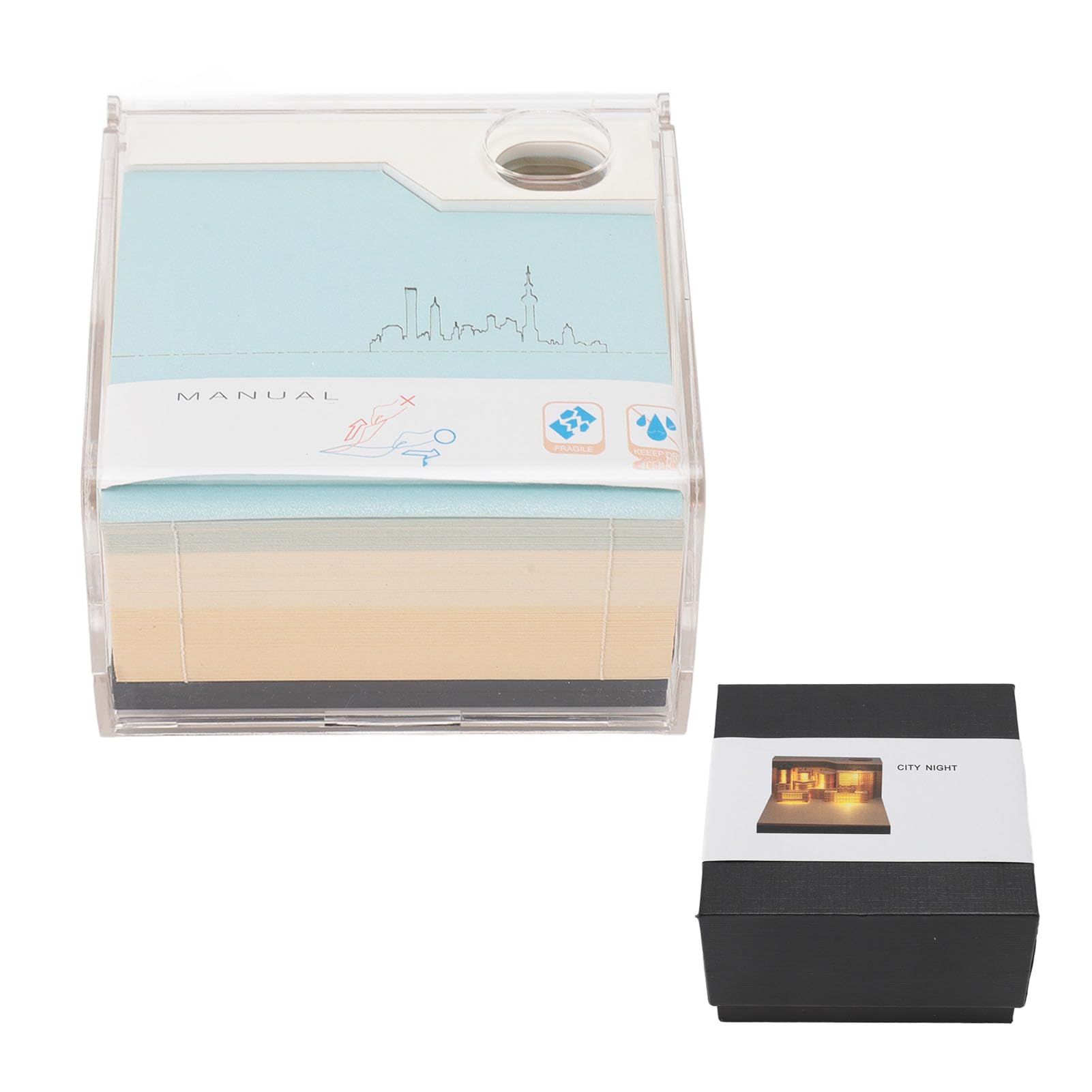 Bloc-notes 3D art papier d'artisanat d'art de luxe pour bureau - 8