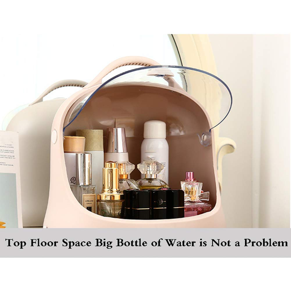 Beau Organisateur de Maquillage Présentoir Cosmétique Vanity de Grande Capacité pour Bijoux, Pinceaux de Maquillage, Rouges à Lèvres Hermétique