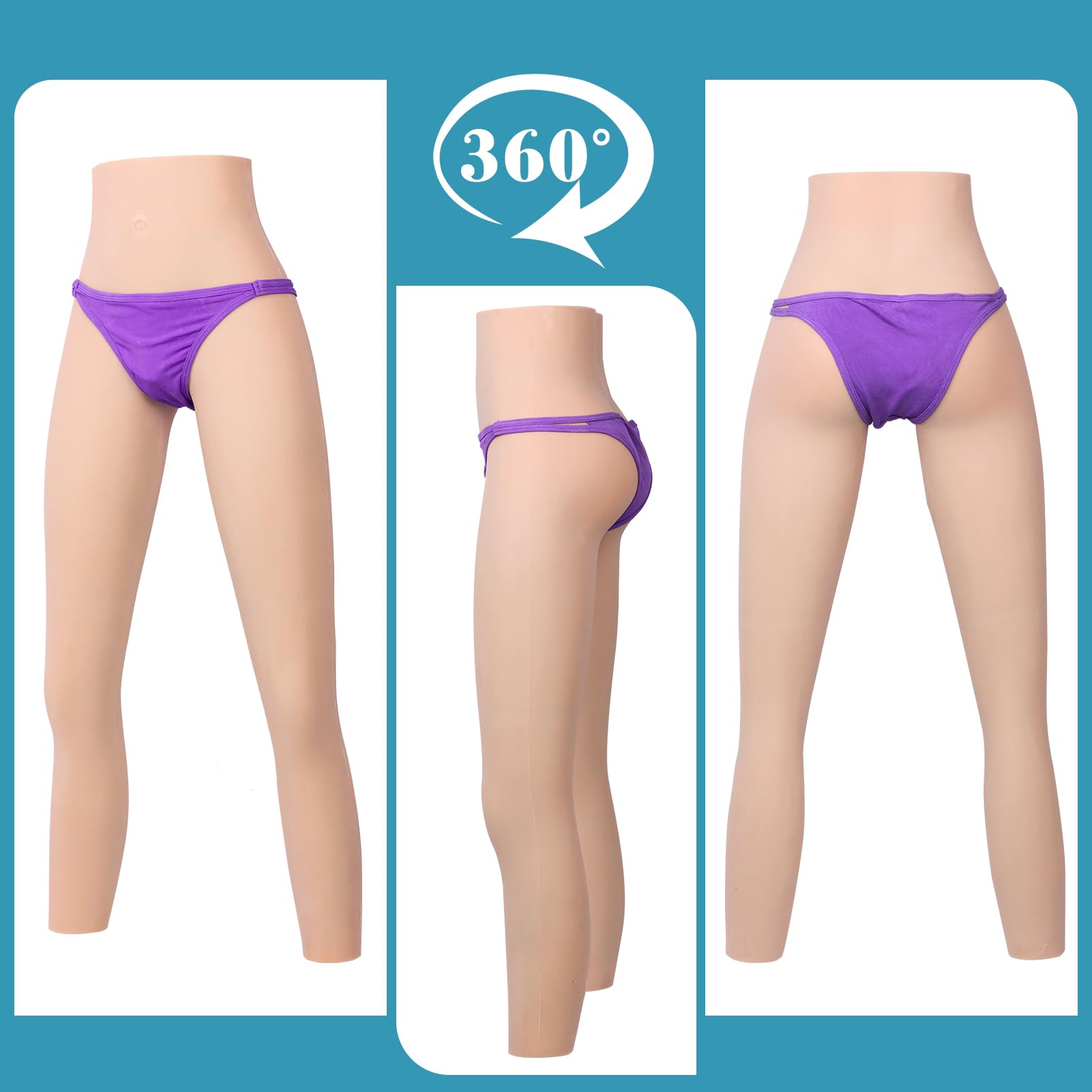3.0 Ultra Pantalons en Silicone avec Cathéter Urinaire Apparence Féminine pour Travestis Faux Vagin Artificiel Trans Cosplay Érotiques Culotte