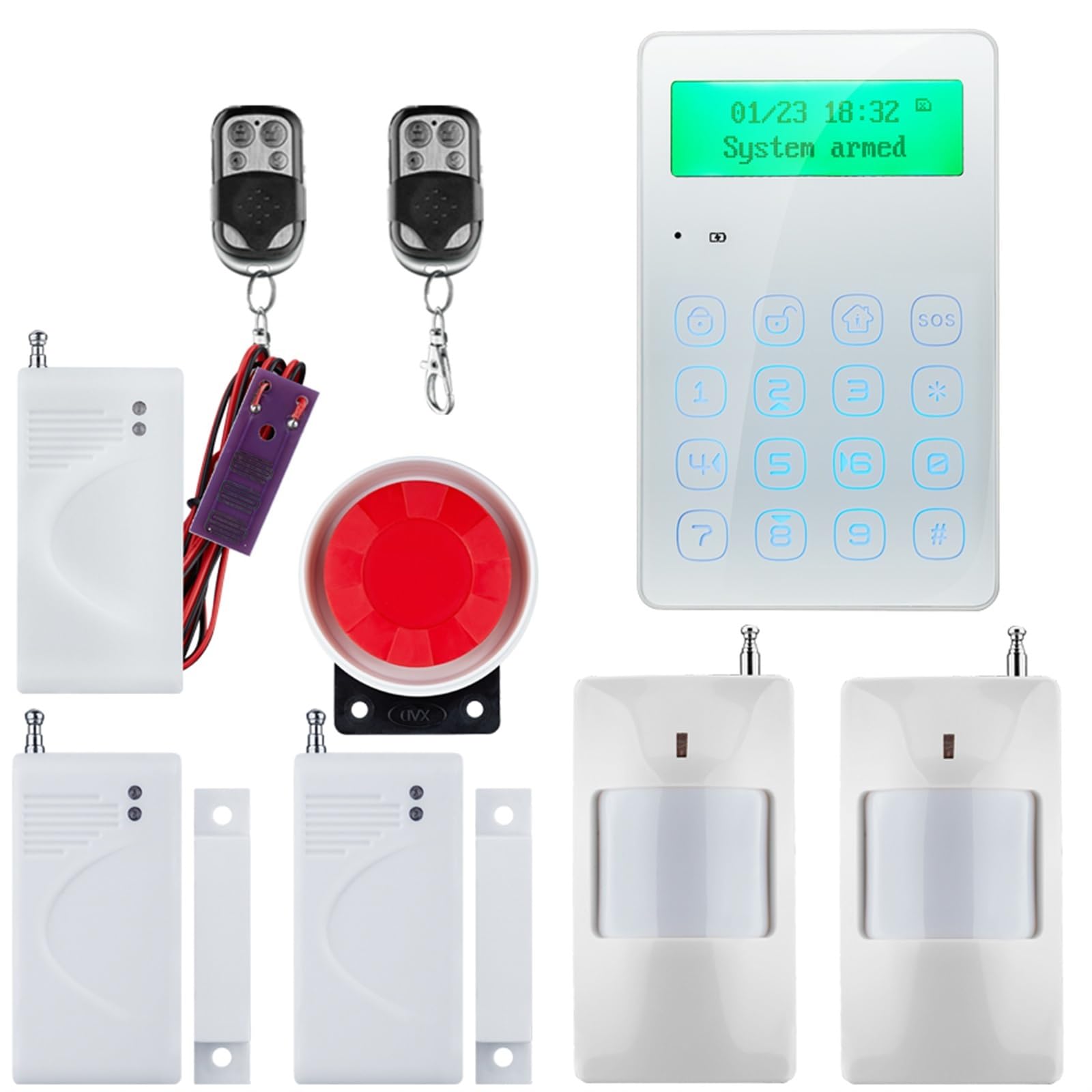 Sistema di Allarme di Sicurezza Domestica, gsm Smart Alarm di Allarme Wireless Sistemi Domestici Sicurezza Segnale Domestico 850/900/1800/1900 MHz(G3GC)