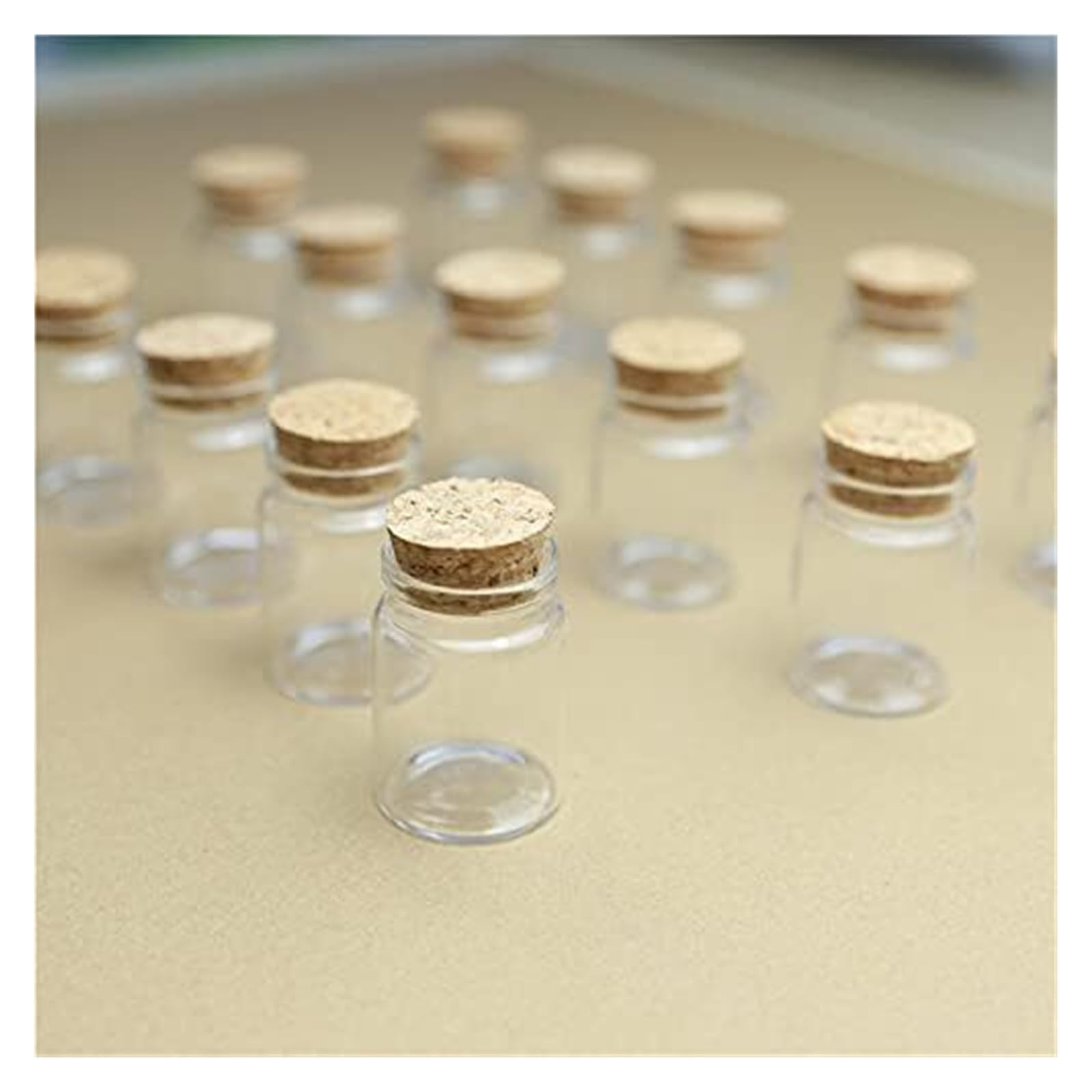 Tubos de ensayo de Vidrio Transparente, Frascos de Vidrio grageas 30 ml, 26 x 37 50 mm, envase vacío, Tubo ensayo, Paquete cantidades múltiples(24 Pieces)