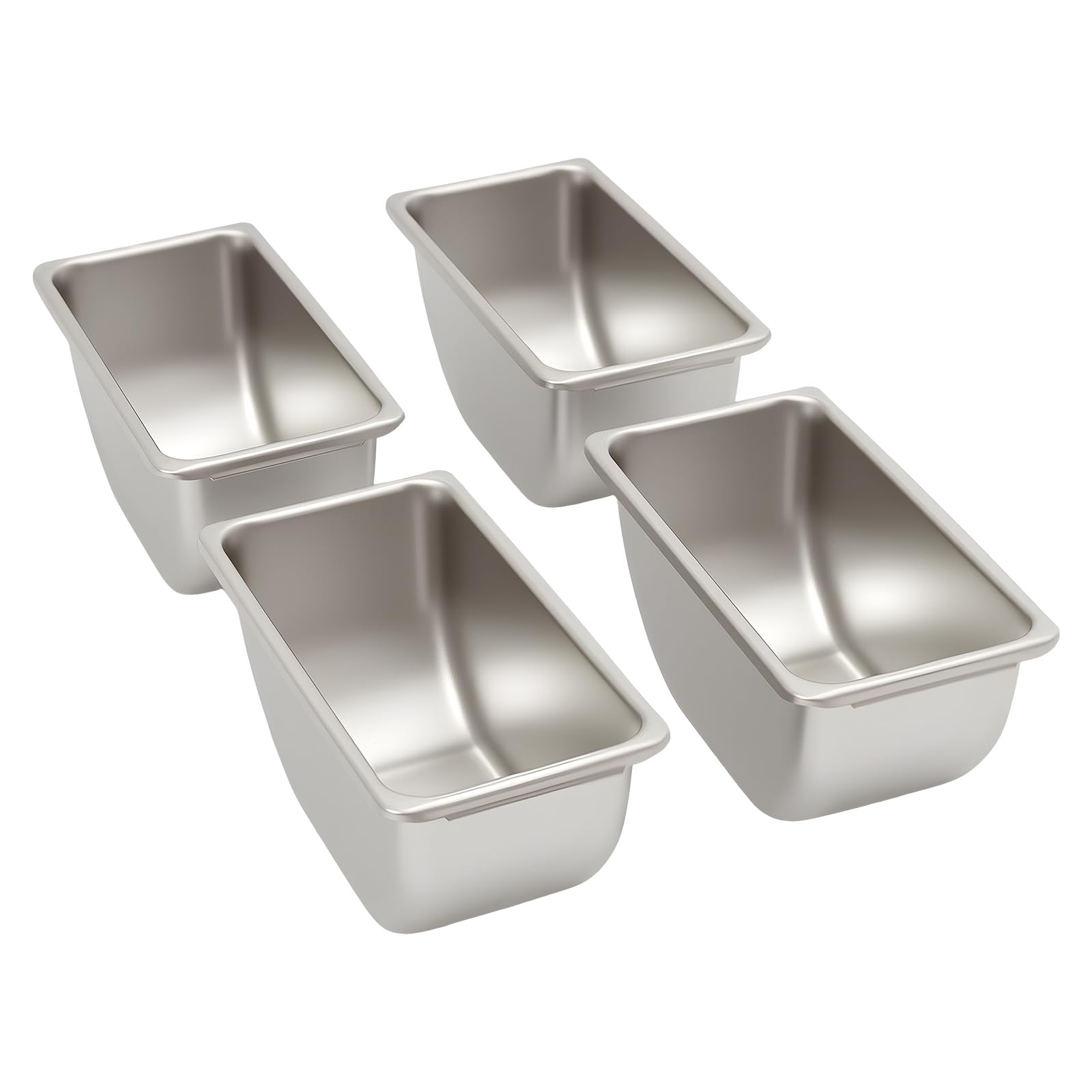 Edelstahl Aufbewahrungsbox 4-Fach, Lebensmittelecht 304 mit Deckel, Für Gewürze, Obst & Snacks, Luftdichter Frischeschutz, Spülmaschinenfest, 30x14x8cm