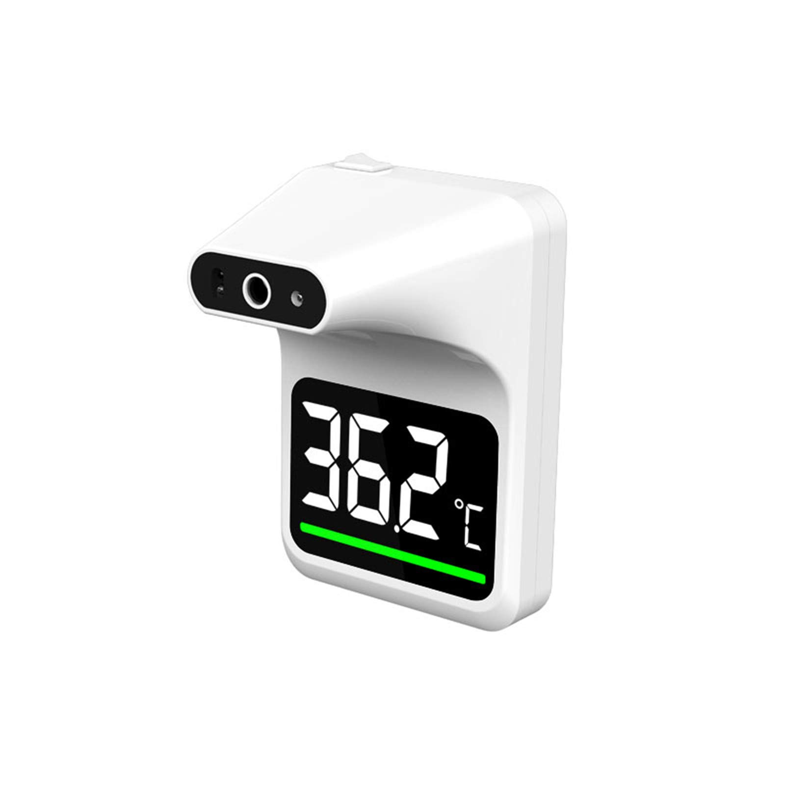 Ścienny bezdotykowy termometr na czoło na podczerwień wyświetlacz LCD wysoka temperatura alarm przenośny automatyczna temperatura ciała do samodzielnego testowania miejsca publicznego