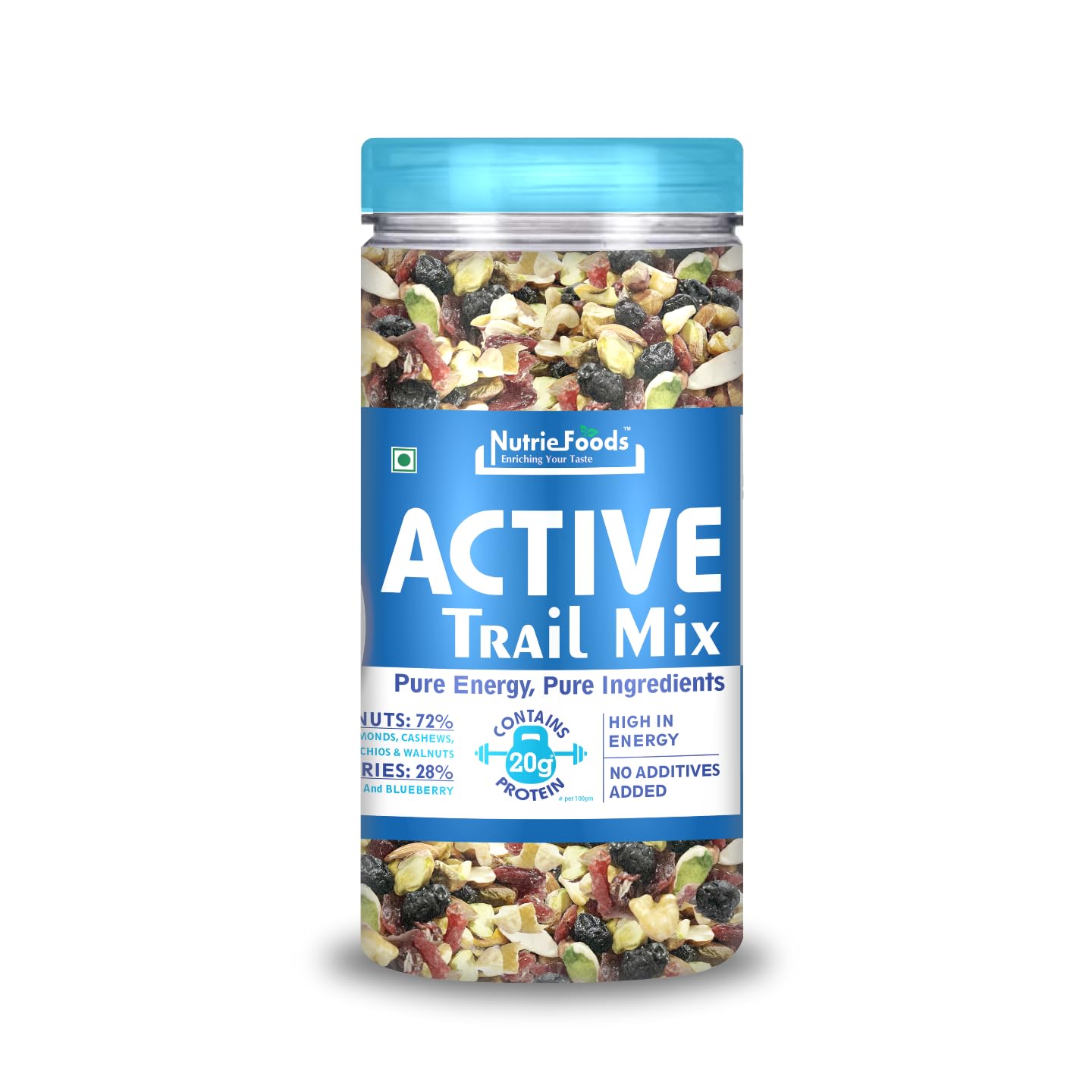 "NUTRIEFOODS" Enriching Your Taste Active Trail Mix|Almonds, Walnuts, Pistachio, Cashews, Blended With Cranberry And Blueberry|Rich In Vitamins And Proteins|Super Food (150G) (B0C3Z649KP) Amazon Price History, Amazon Price Tracker