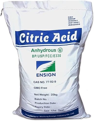 25KG CITRIC ACID ANHYDROUS Food Grade | Bath Bombs Cleaning Descaling Home Brew by 1ne Nutrition