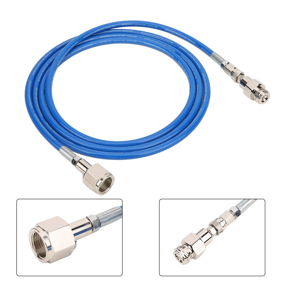 Pssopp Tubo per Bombola di Co2, Connettore per Macchina per Soda Ad Alta Pressione in Nylon da 8,2 Piedi Adattatore per Ricarica Rapida di Ricarica di Co2 con Filettatura W21.8-14