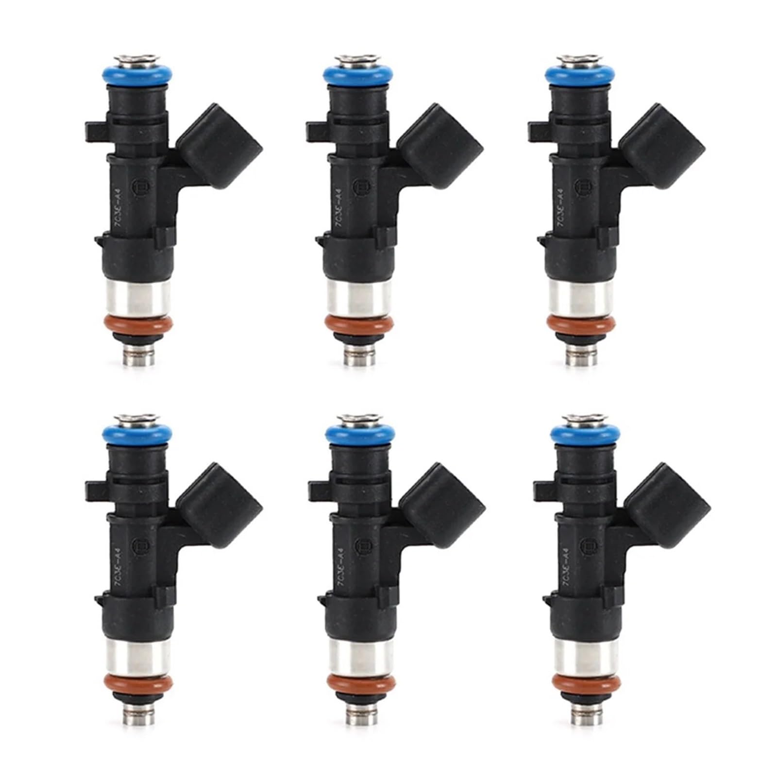 Hutianbrt Black 6Pcs Fuel Injectors 0280158028 04591986Aa Compatible For Dodge Chrysler 2.7 3.5L V6
