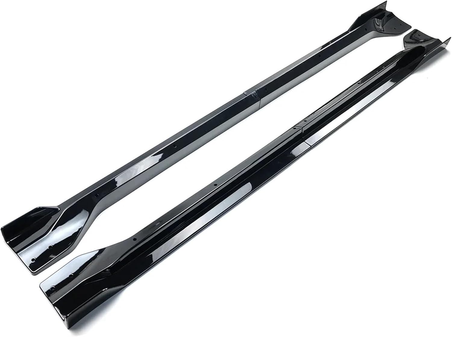 Car Side Skirt Extension Splitter A Pair Compatible with Jeep Grand Cherokee SRT/SRT8/Trackhawk 2012-2021 Plate Bumper Winglet Body Kit(Gloss Black)
