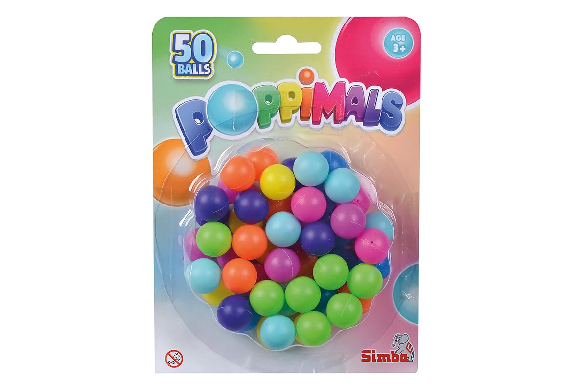 Poppimals Elefant Ballkanone Nachfüllpackung, 50 Bälle, ab 3 Jahren