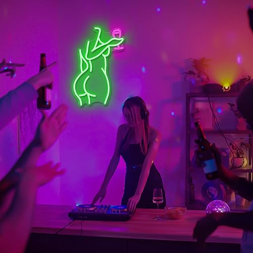 Miniatura 7 de Ajoyferris Letrero de Neón Lady Back Regulable Letrero LED Luces de Neón de Mujer Letreros de Neón de Mujer Sexy para Dormitorio Cueva del Hombre