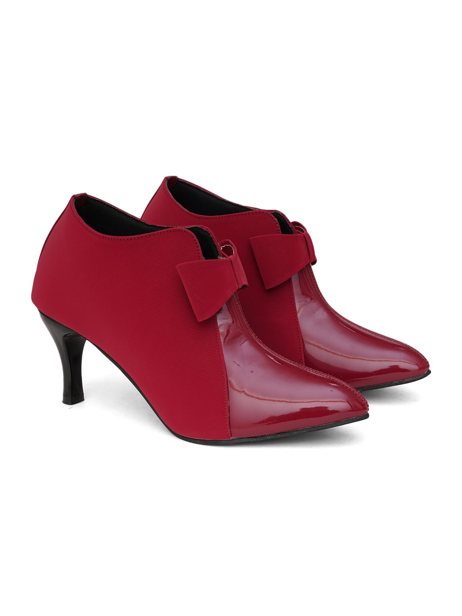 Women’s Block Heel Pumps with Bow | Elegant Round Toe Dress Shoes Comfortable Slip-On Heels for Office & Party Footwear-image-38
