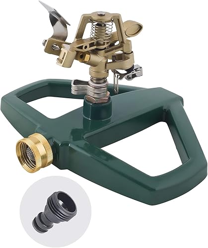 Melnor 65054-AMZ aspersor pulsante sobre pico de metal con adaptador del producto QuickConnect