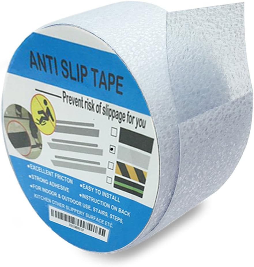 Non Slip Grip Tape Roll Adhesive Anti Slip Non Skid Safety High Friction Tape Bath Shower Treads Non-slip Stickers W2'' X L16.5' Clear