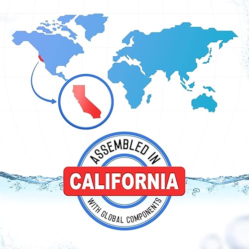 Miniatura 6 de WECO KPNF-200 Sistema de nanofiltración para debajo del fregadero con bomba para purificación de agua potable, hasta 200 galones por día, fabricado