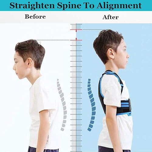 Miniatura 10 de Lexniush Corrector de postura profesional para niños y adolescentes, eficaz soporte de postura de espalda superior para adolescentes, niños y niñas,