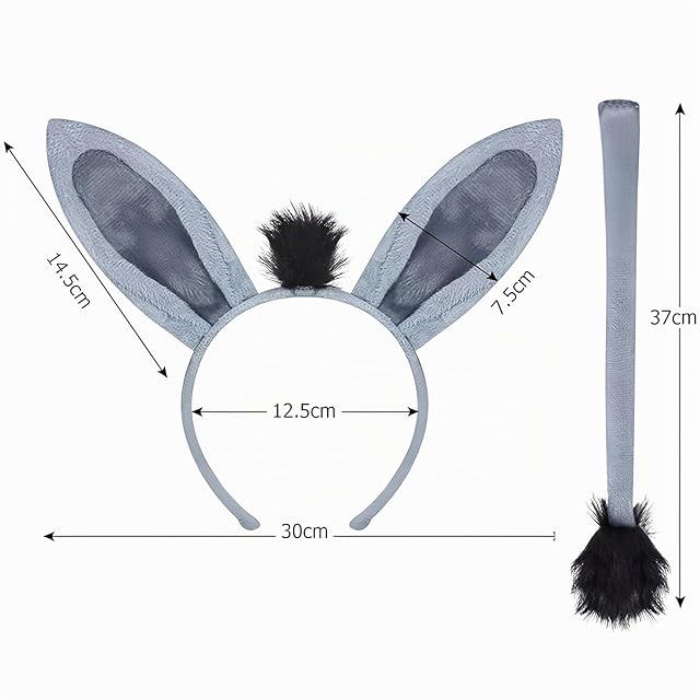 Foto 3 de 7 de Xrten Diademas Orejas de Animales, Disfraces con Accesorios Cosplay para Fiesta Carnaval
