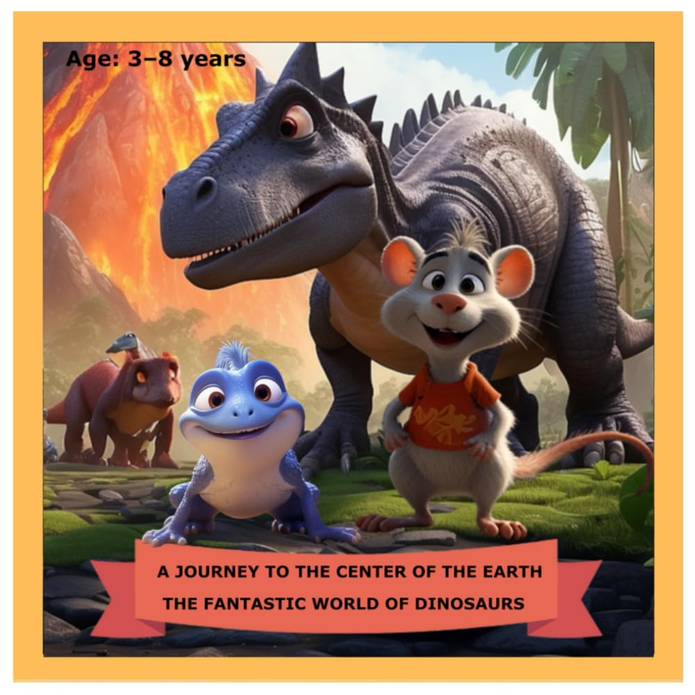 A JOURNEY TO THE CENTER OF THE EARTH – THE FANTASTIC WORLD OF DINOSAURS: LET’S COLOR THE DINOSAURS FROM THE CENTER OF THE EARTH TOGETHER!