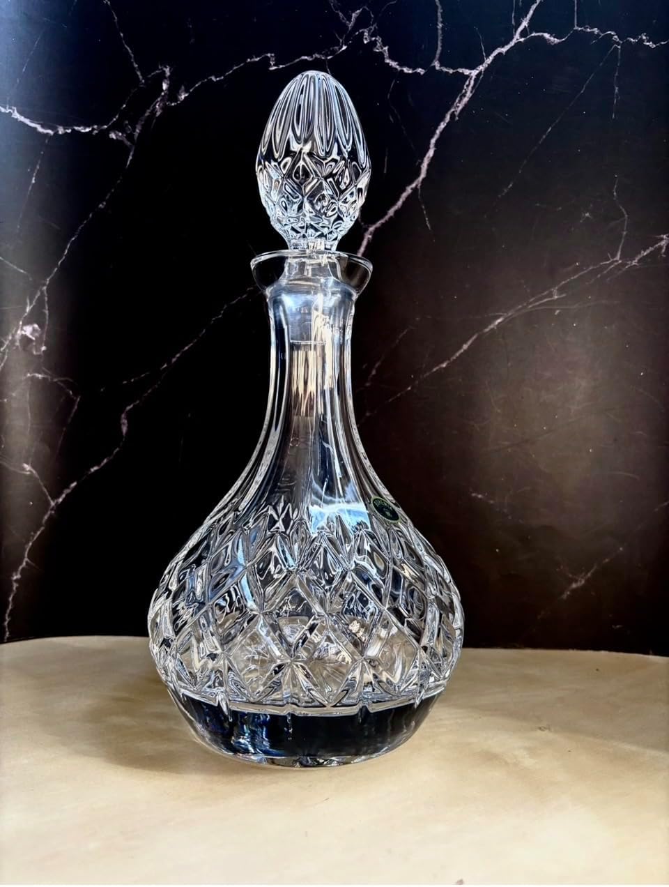 Whiskey Decanter, Crystal Glass Vodka Water Carafe 25oz / 750ml, Old Fashioned, Crystal Gift, Bohemia Czech Wine Bottle