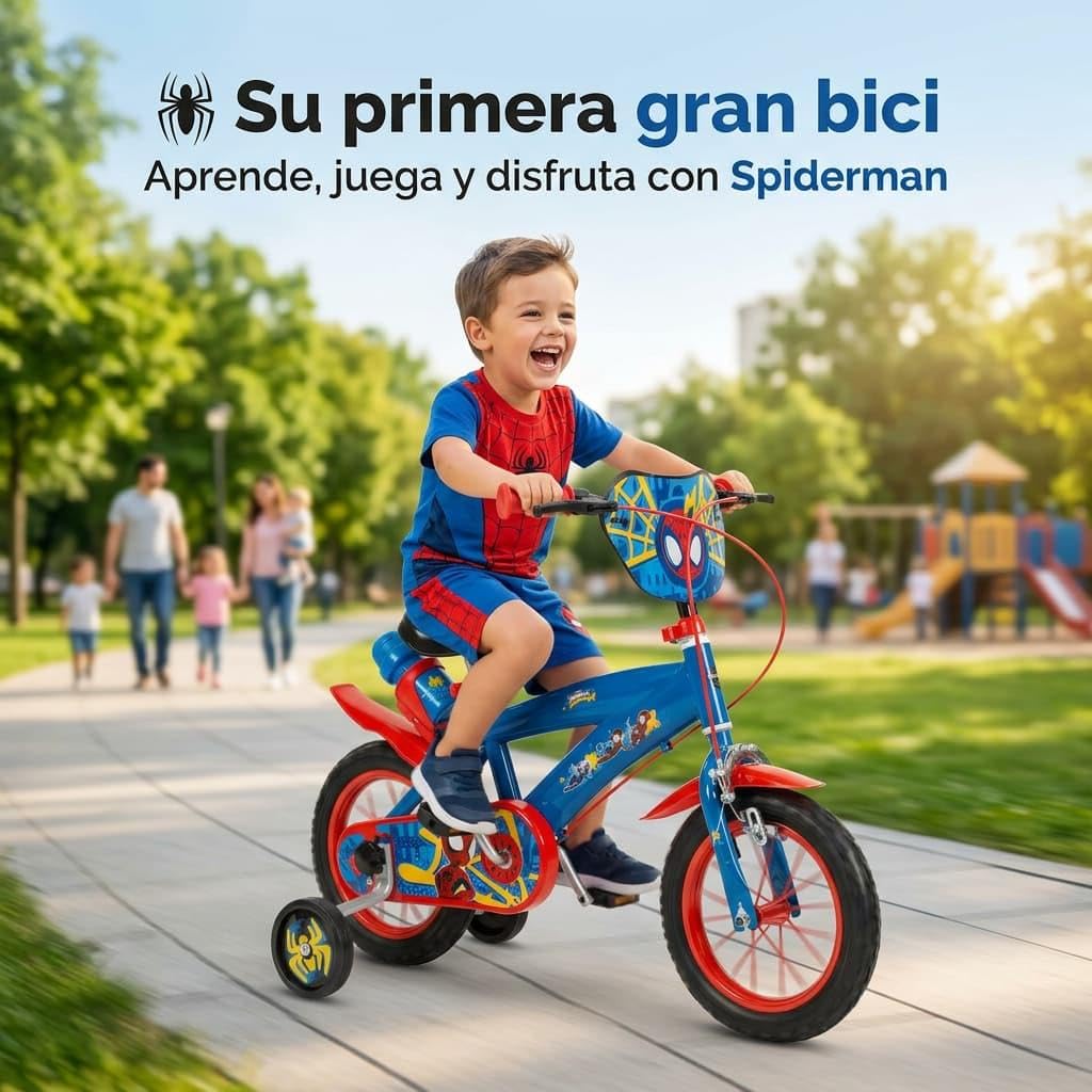 TOIMSA Fahrrad 30,5 cm Spiderman Huffy (3/5 Jahre)