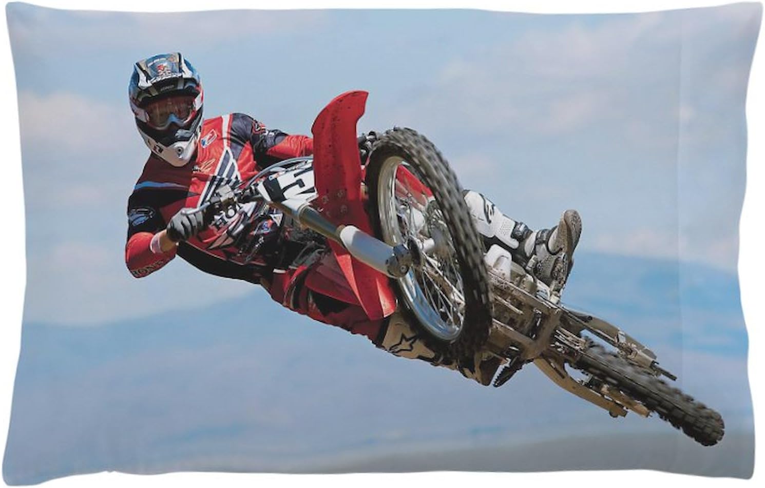 CafePress Motocross Stunt Pillow Case Standard Size Pillowcase, Lumbar Pillow Cover Fleece