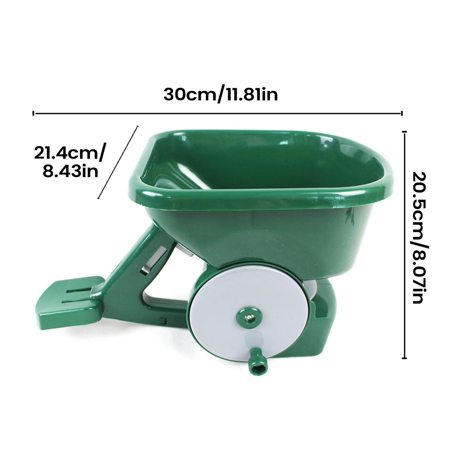 Spandiconcime Per Prato 3 Litri Attrezzi Da Giardinaggio Regolabili | Spruzzatore Di Sale Invernale Seminatrice A Mano Per Giardino Per Scioglimento Neve Calce Giardino Cortile Semina E
