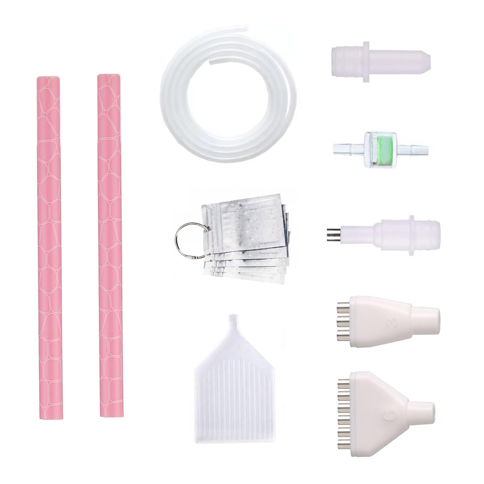 Xjdzineq Ergonomic Beads Applicators Set Multiple Tips Vacuum Pickup Tool for Rhinestones Embroidery Projects Efficient Rhinestones Craft Brush