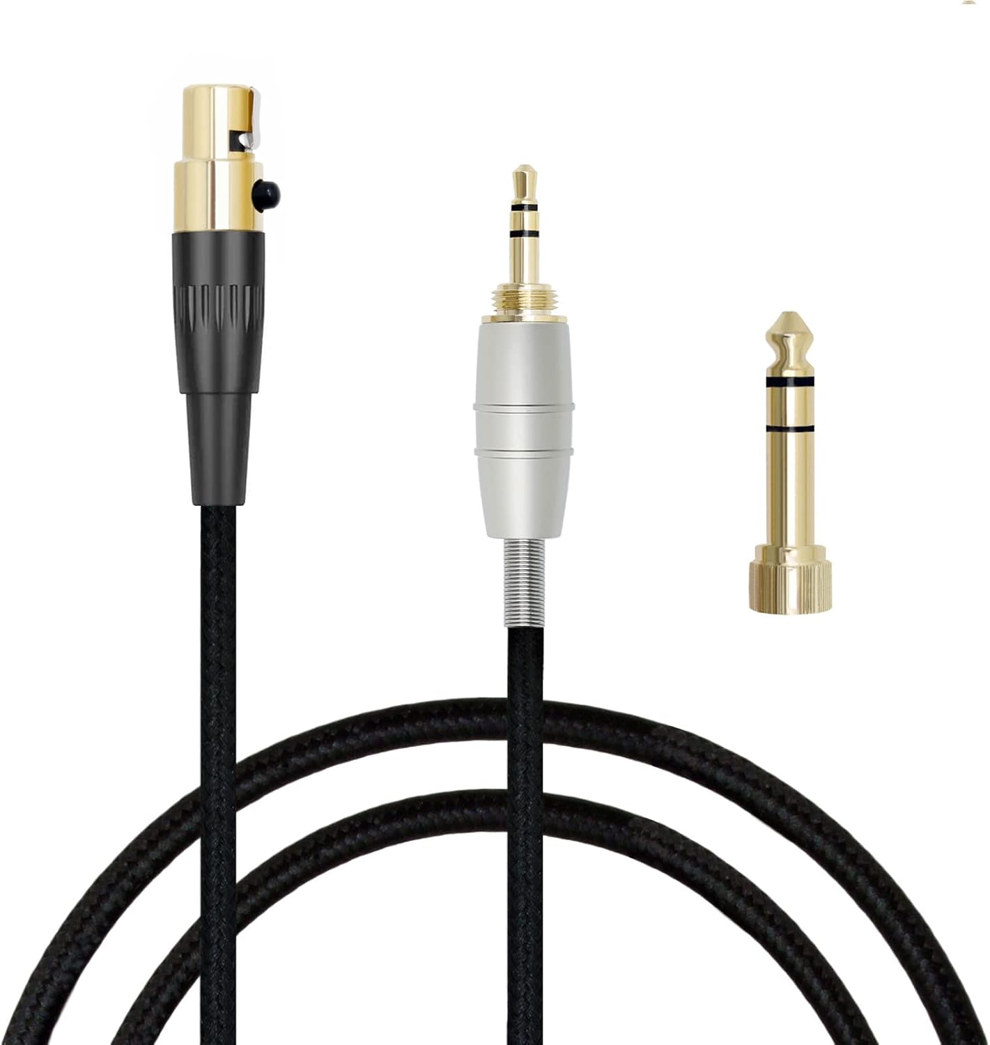 Ipovoq Q701 K702 K271s K271 K141 K171 K181 Mkii K240s K240 Mk2 Pioneer Hdj 00 対応用 ヘッドホンケーブル リケーブル ミニxlr 3 5mm 1 2m 最適な価格