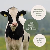 Vista 4 de Hearth and Homestead: Bálsamo de sebo batido hecho a mano (naranja vainilla) – Mantequilla corporal orgánica con aceite de oliva infundido